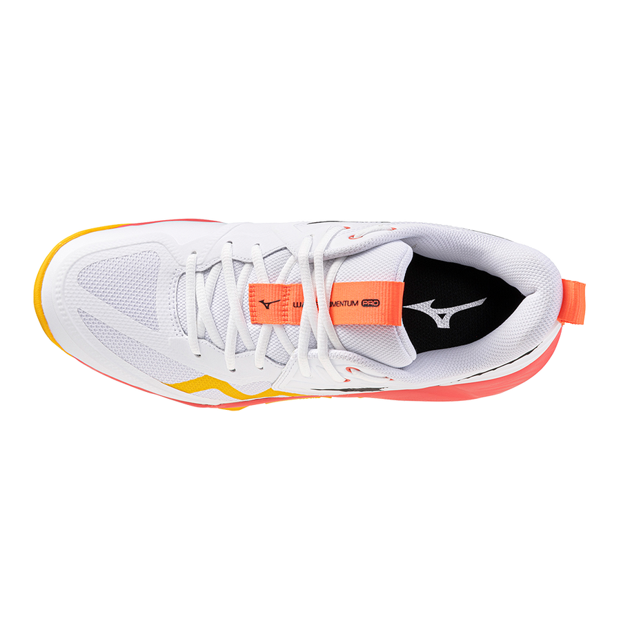 Mizuno WAVE MOMENTUM PRO White/Fiery Coral 2/Citrus